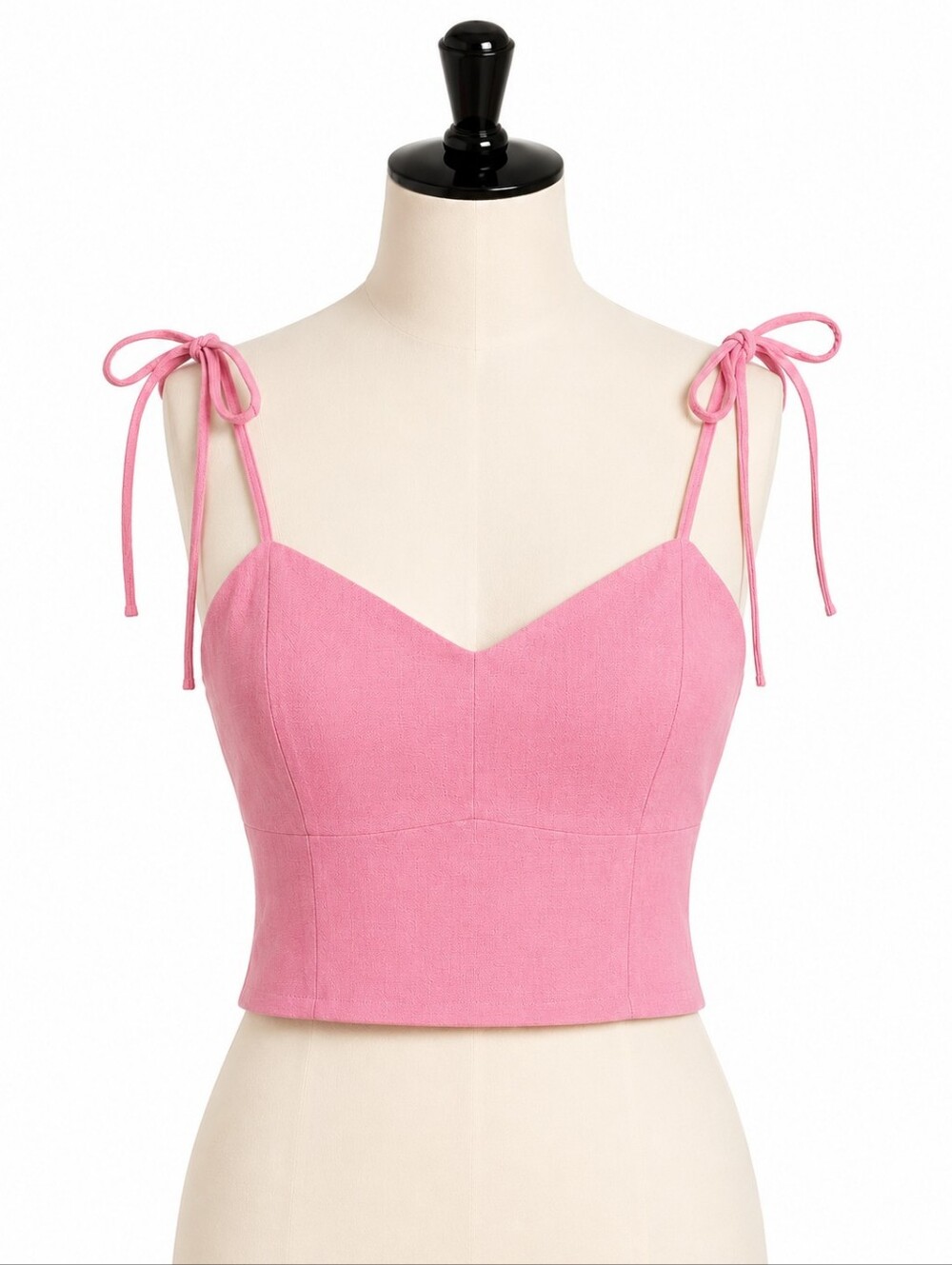 Old Navy NWT Sparkle Berry Coral Pink Bustier Camisole Tank Top L Linen Blend